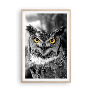 Affiche dans un chêne clair - Poster - Rien ne se cachera - 61x91 cm