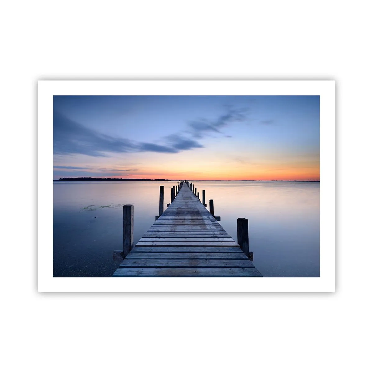 Affiche - Poster - Le calme d'un crépuscule serein - 70x50 cm