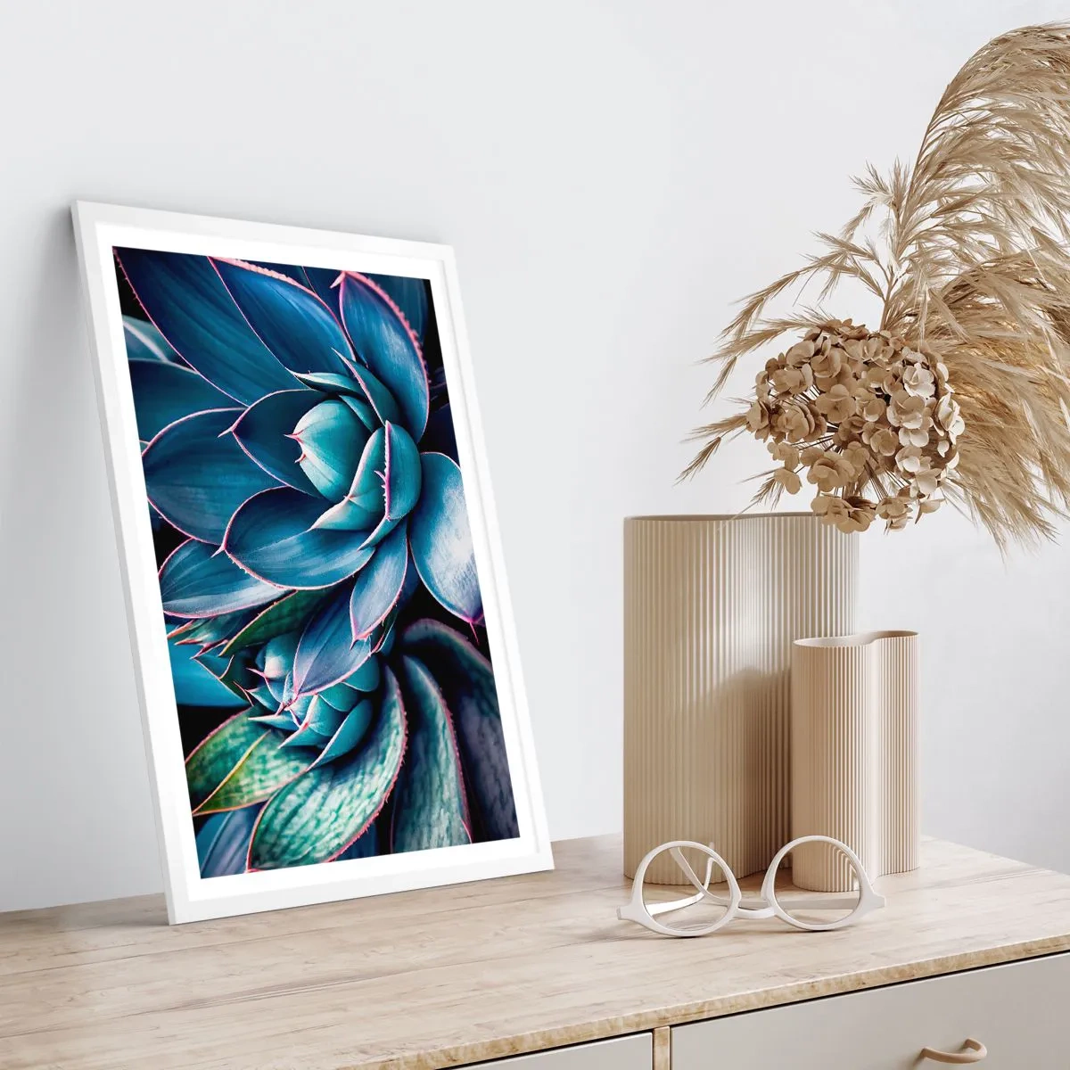 Affiche dans un cadre blanc - Poster - Force vital - 30x40 cm