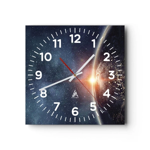 Horloge murale - Pendule murale - Dans une nouvelle perspective - 40x40 cm