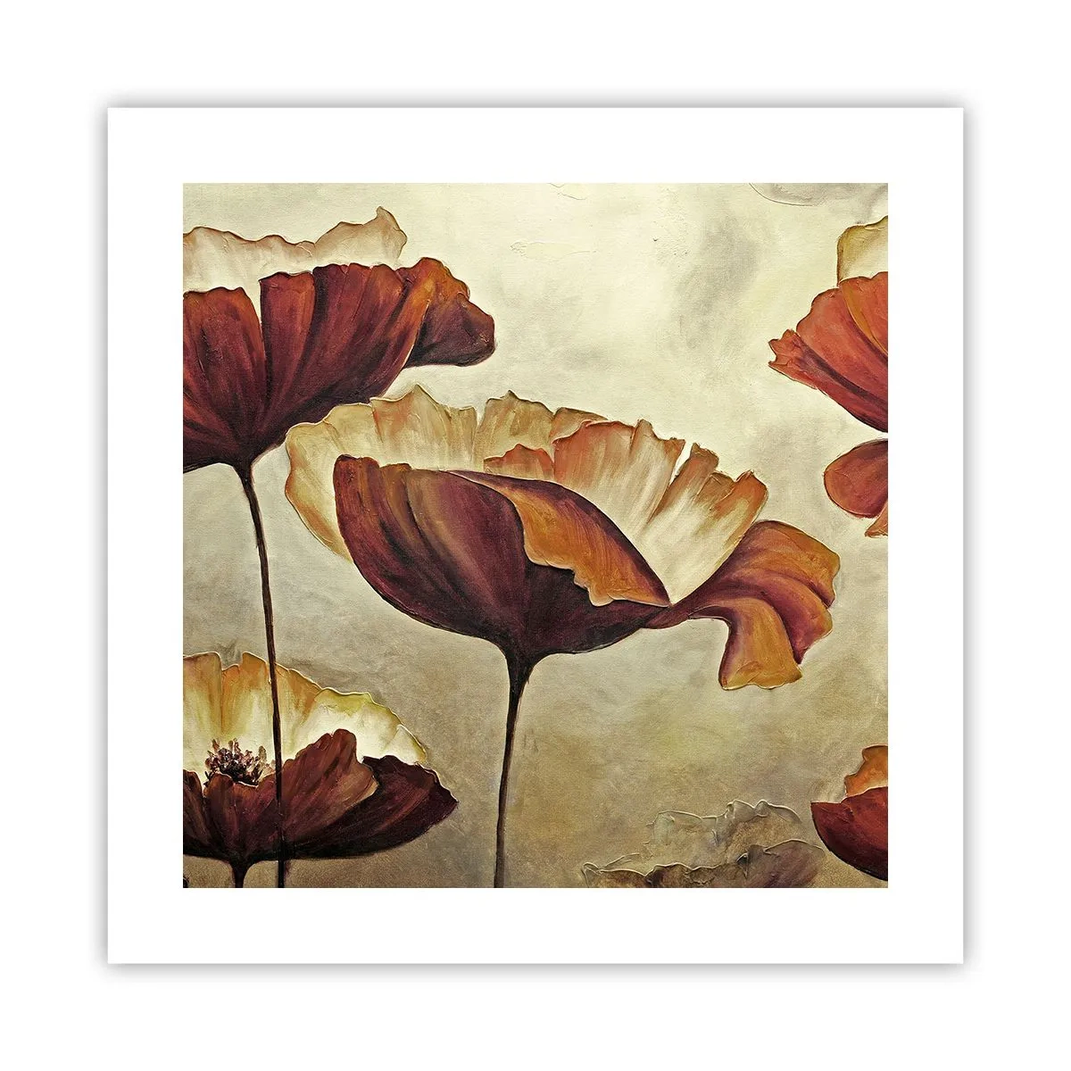 Affiche - Poster - À la lisière des champs - 40x40 cm