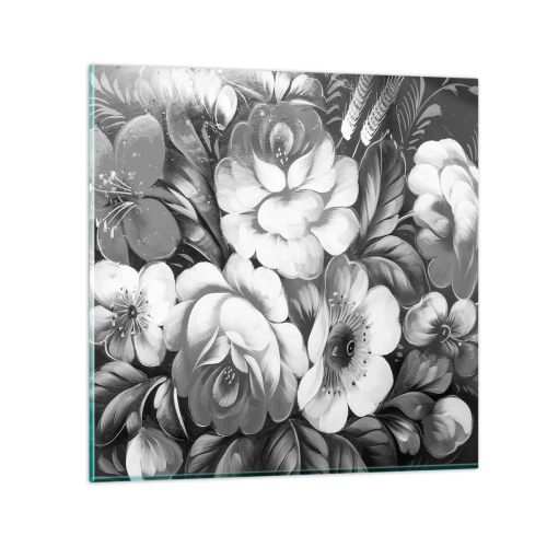 Impression sur verre - Image sur verre - Belle même en gris - 60x60 cm