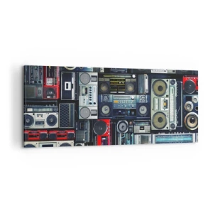 Impression sur toile - Image sur toile - Nostalgie des années 80 - 100x40 cm