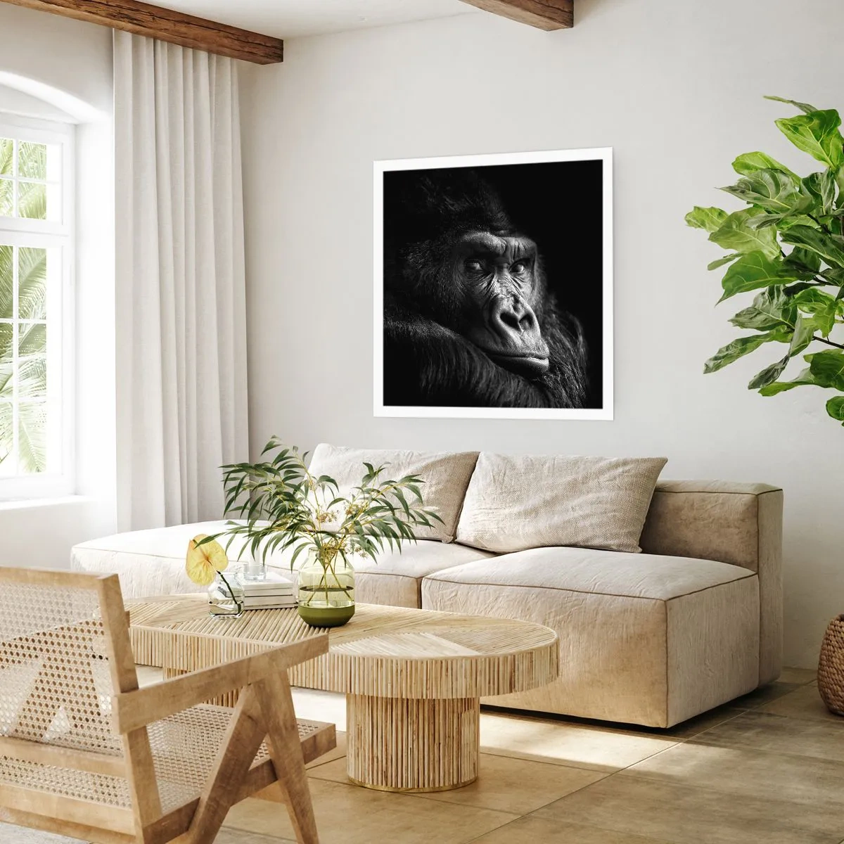 Affiche - Poster - Et qu'est-ce que tu regardes? - 50x50 cm