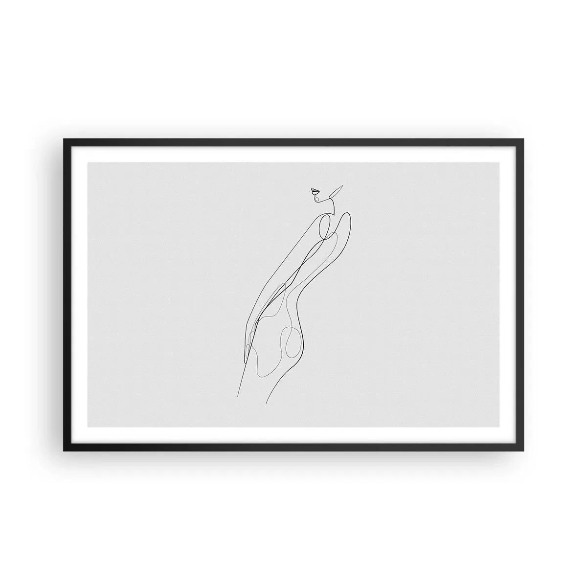 Affiche dans un cadre noir - Poster - Juste une promesse - 91x61 cm