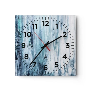 Horloge murale - Pendule murale - Une glace bleue - 30x30 cm