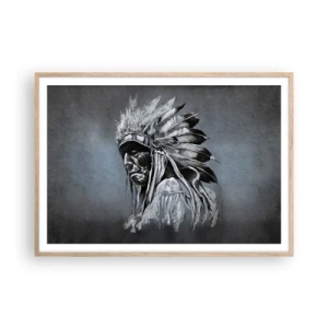 Affiche dans un chêne clair - Poster - Retour aux sources - 100x70 cm