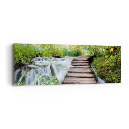 Impression sur toile - Image sur toile - L'eau n'est pas si calme - 90x30 cm