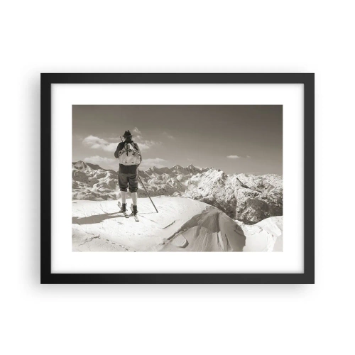 Affiche dans un cadre noir - Poster - Toutes les mêmes ces montagnes - 40x30 cm