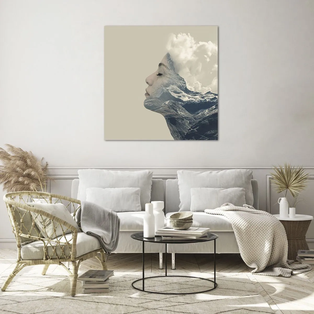 Impression sur verre - Image sur verre - La beauté des éléments - 70x70 cm