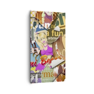 Impression sur toile - Image sur toile - Souvenirs de vacances - 65x120 cm