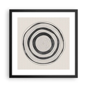 Affiche dans un cadre noir - Poster - Ce qui est important c'est ce qu'il y a entre les deux - 40x40 cm