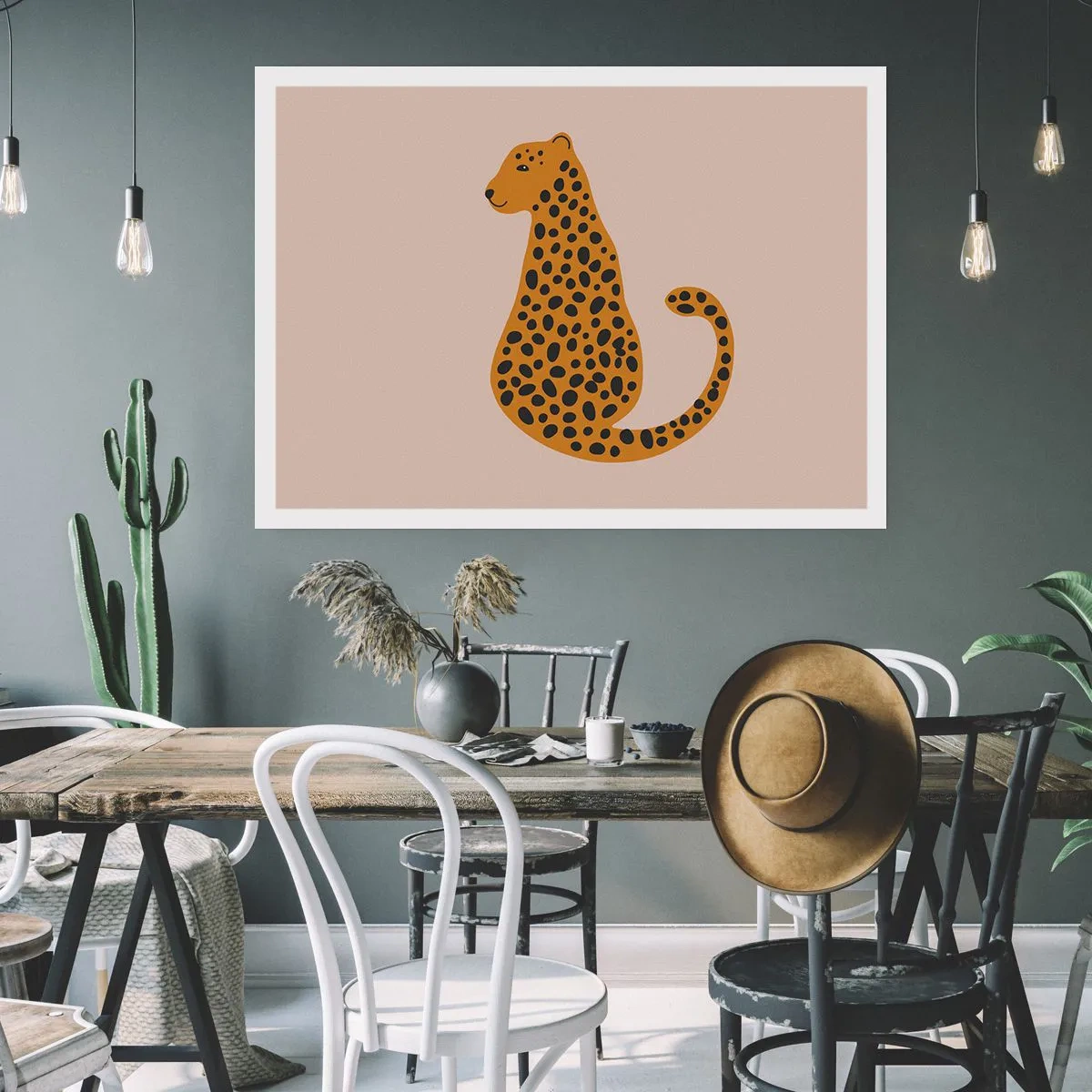 Affiche - Poster - La panthère est un motif à la mode - 50x40 cm