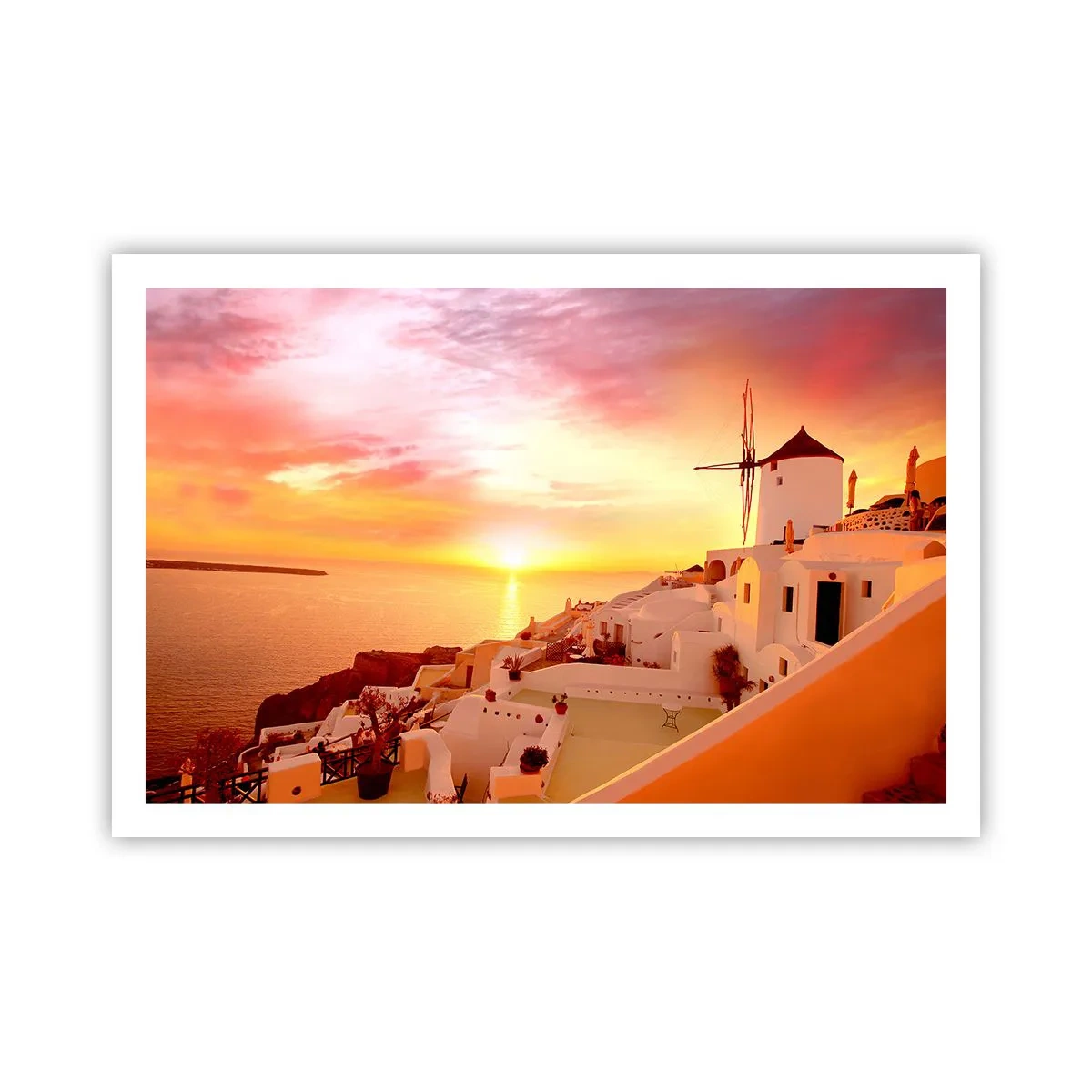 Affiche - Poster - Fondre en blanc et or - 91x61 cm