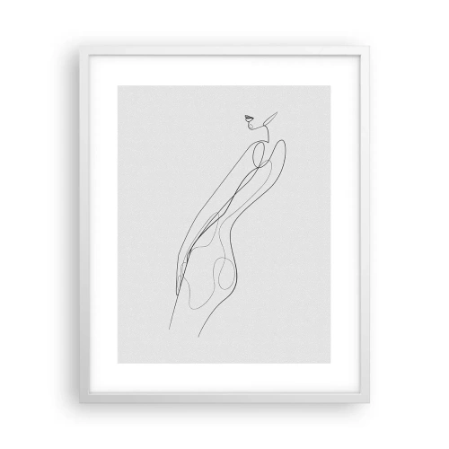 Affiche dans un cadre blanc - Poster - Juste une promesse - 40x50 cm