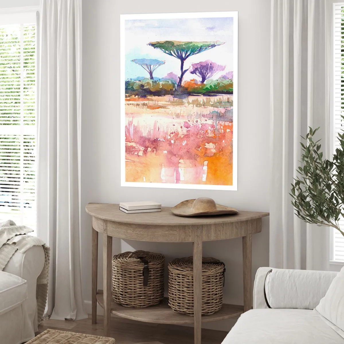 Affiche - Poster - Couleurs de savane - 70x100 cm