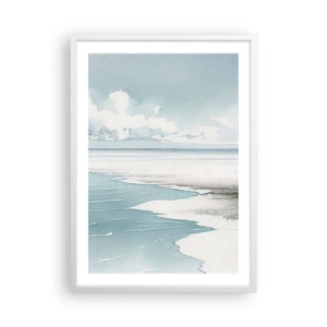 Affiche dans un cadre blanc - Poster - Marée douce - 50x70 cm