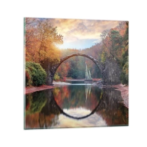 Impression sur verre - Image sur verre - De l'autre cote du miroir - 70x70 cm