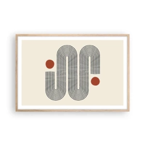 Affiche dans un chêne clair - Poster - Du début à la fin - 91x61 cm