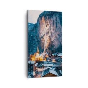 Impression sur toile - Image sur toile - Esprit brillant de l'hiver - 45x80 cm