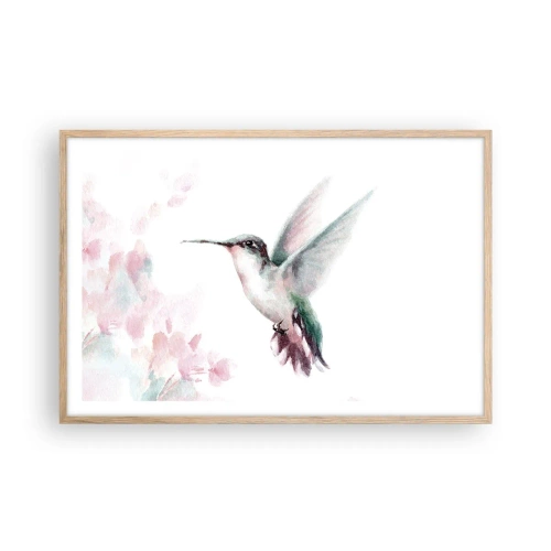 Affiche dans un chêne clair - Poster - Immortalisé dans un battement - 91x61 cm