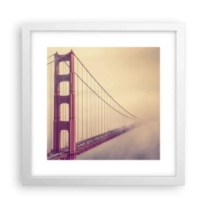 Affiche dans un cadre blanc - Poster - Entre ciel et terre - 30x30 cm