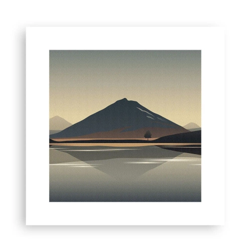 Affiche - Poster - Reflet de miroir - 30x30 cm