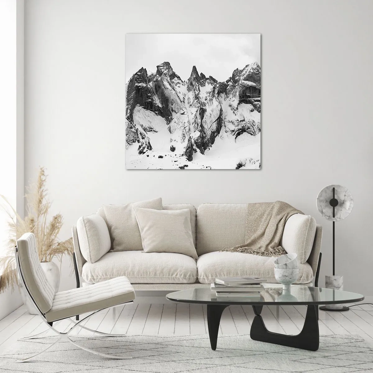 Impression sur verre - Image sur verre - Crête dangereuse de granit - 40x40 cm