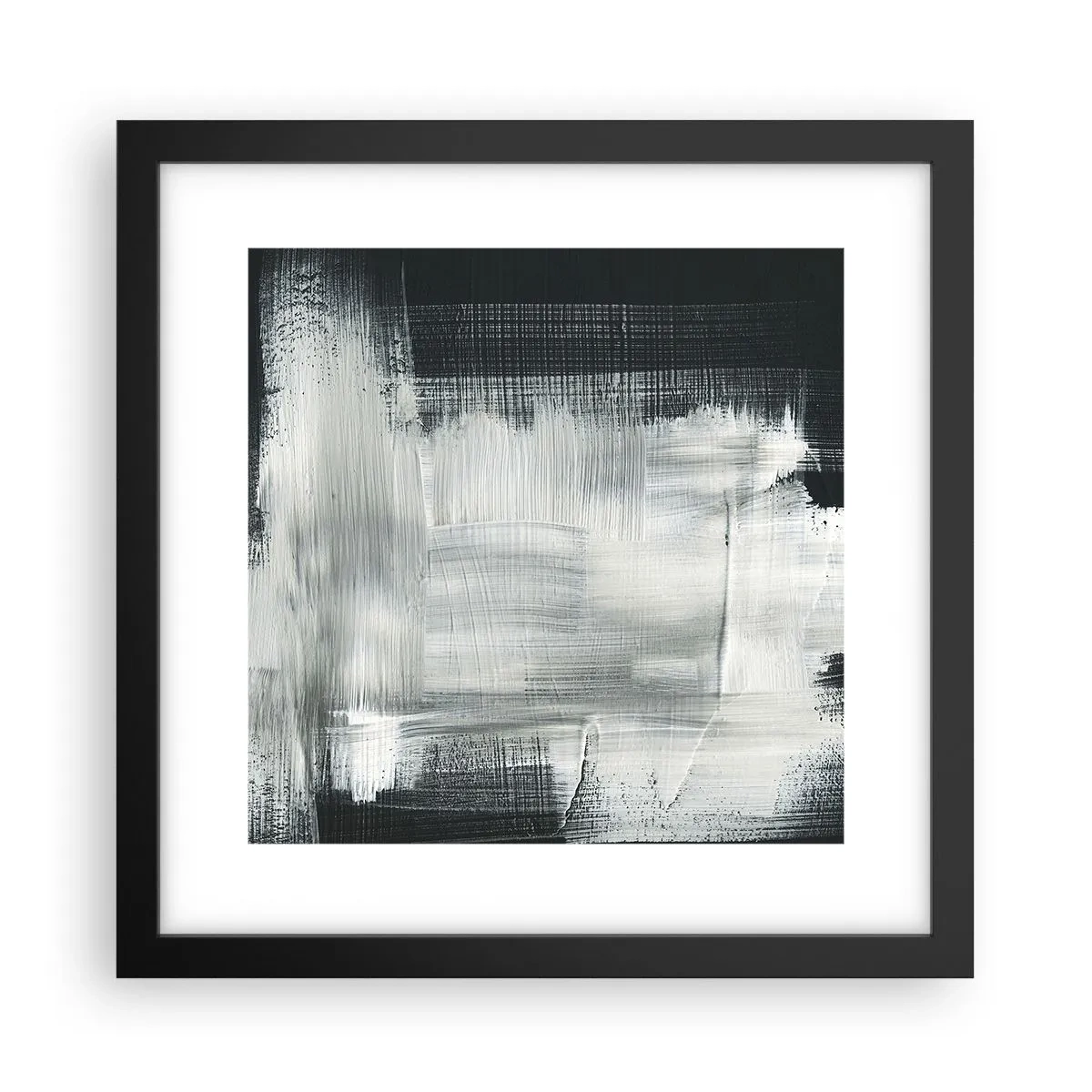 Affiche dans un cadre noir - Poster - Tissé à la verticale et à l'horizontale - 30x30 cm
