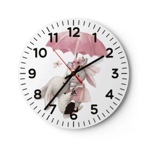 Horloge murale - Pendule murale - C'est ça l'amour - 30x30 cm