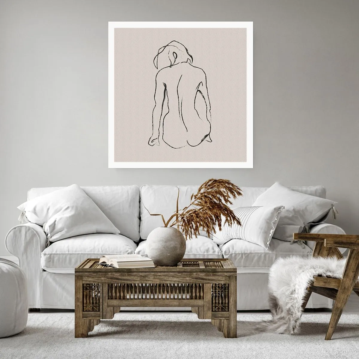 Affiche - Poster - Femme nue - 30x30 cm