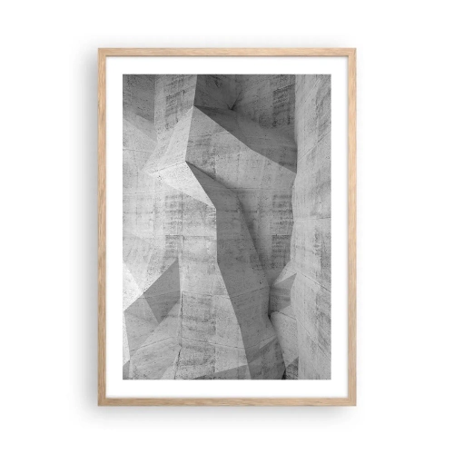 Affiche dans un chêne clair - Poster - Un vrai challenge - 50x70 cm