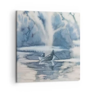 Impression sur toile - Image sur toile - Les pêcheurs dans leur paradis - 50x50 cm