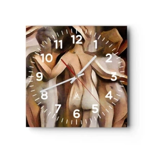Horloge murale - Pendule murale - Trois Grâces 2.0 - 40x40 cm