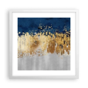 Affiche dans un cadre blanc - Poster - Une composition moderne et pétillante - 40x40 cm