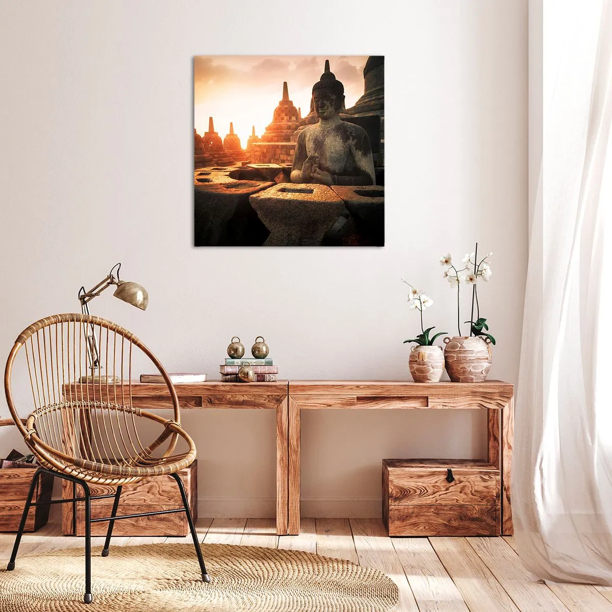 Impression sur toile - Image sur toile - Temps de grande sagesse - 70x70 cm