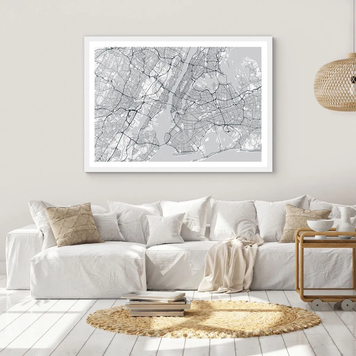 Affiche dans un cadre blanc - Poster - Anatomie de la métropole - 91x61 cm