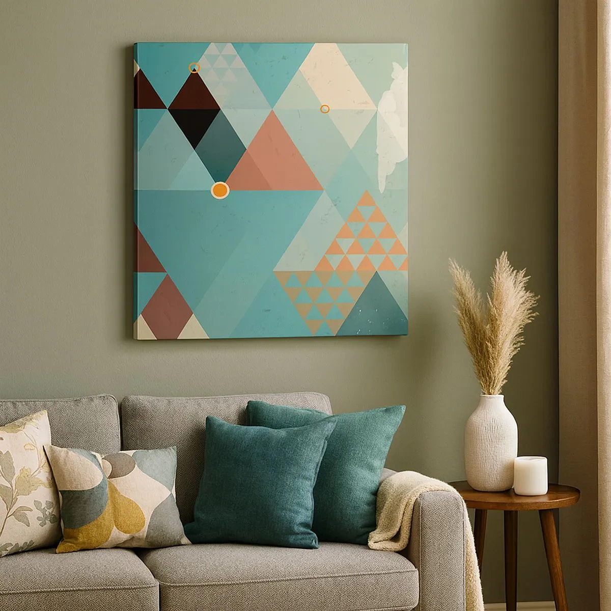 Impression sur toile - Image sur toile - Unité de la multiplicité, multiplicité de l'unité - 30x30 cm