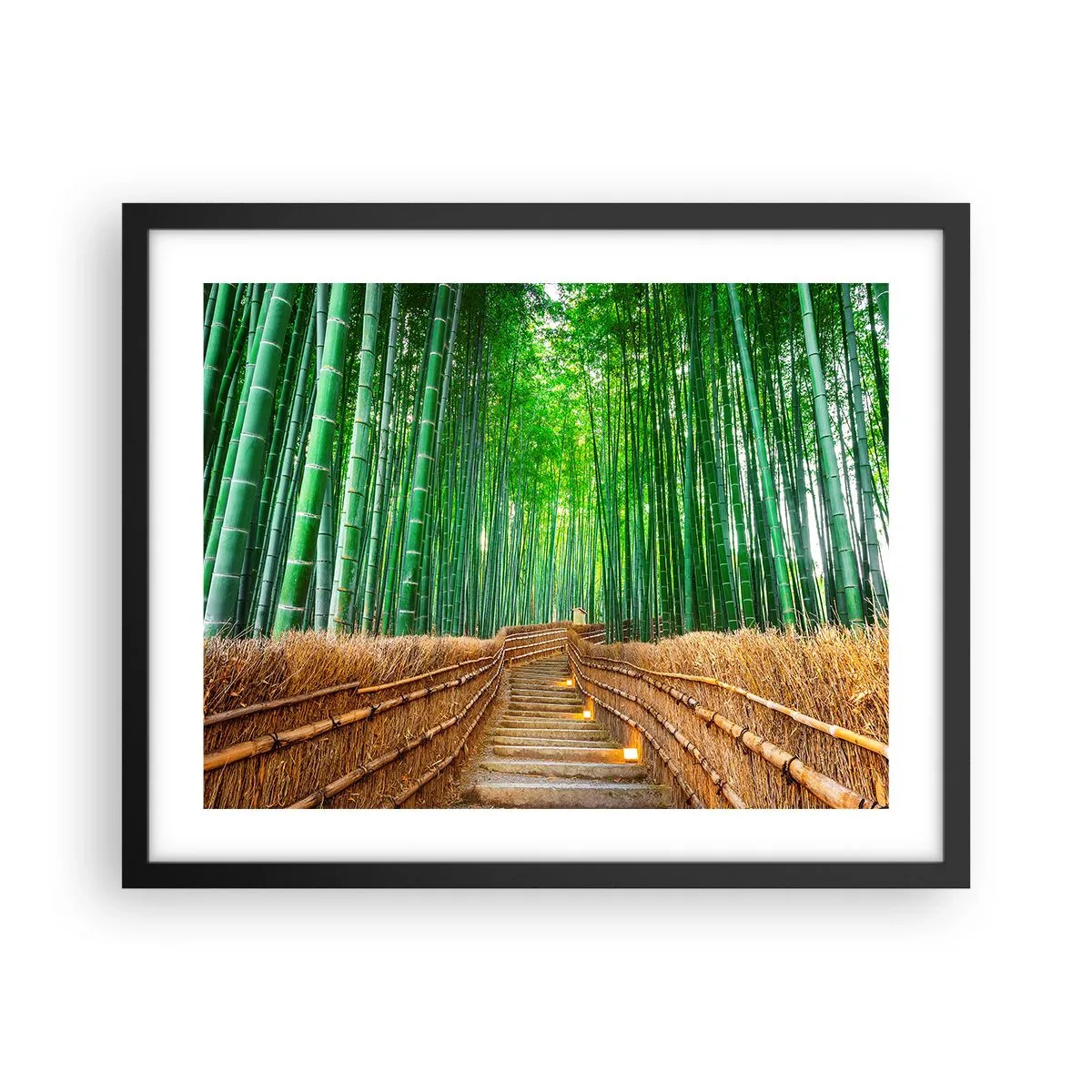 Affiche dans un cadre noir - Poster - L'essence de la nature asiatique - 50x40 cm