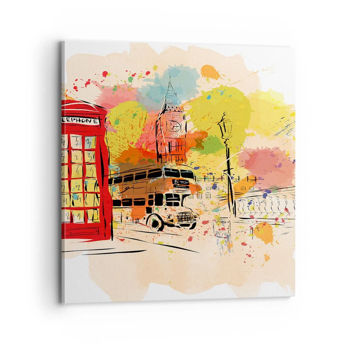 Impression sur toile - Image sur toile - La ville de la variété - 70x70 cm