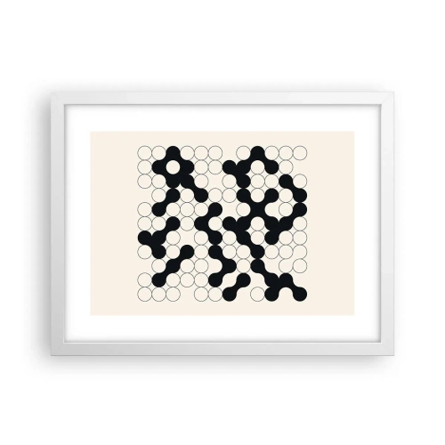 Affiche dans un cadre blanc - Poster - Jeu chinois – variation - 40x30 cm