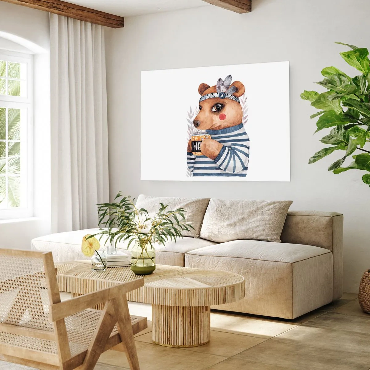 Affiche - Poster - Un nounours trop mignon - 70x50 cm