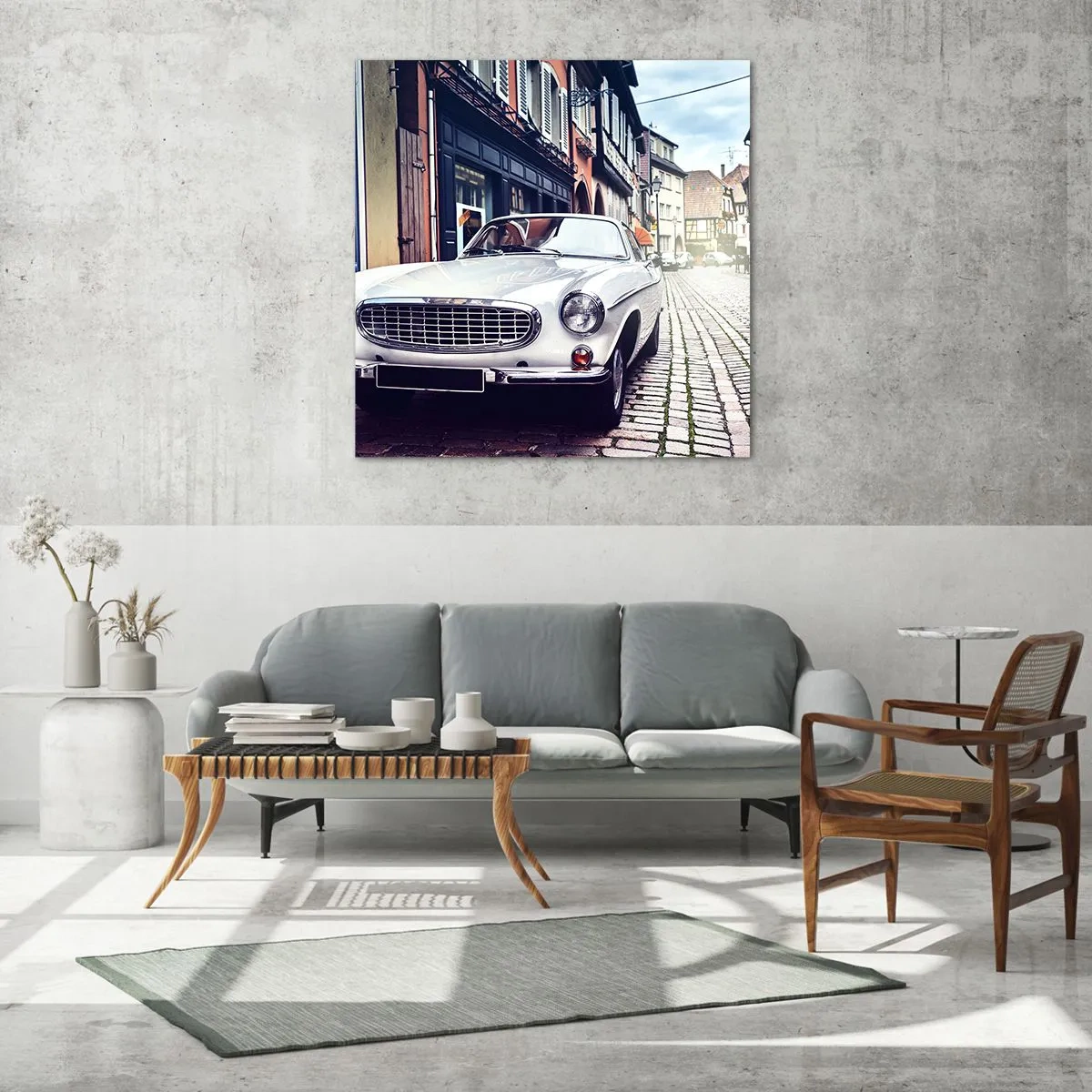 Impression sur verre - Image sur verre - Le passé est aujourd'hui - 50x50 cm