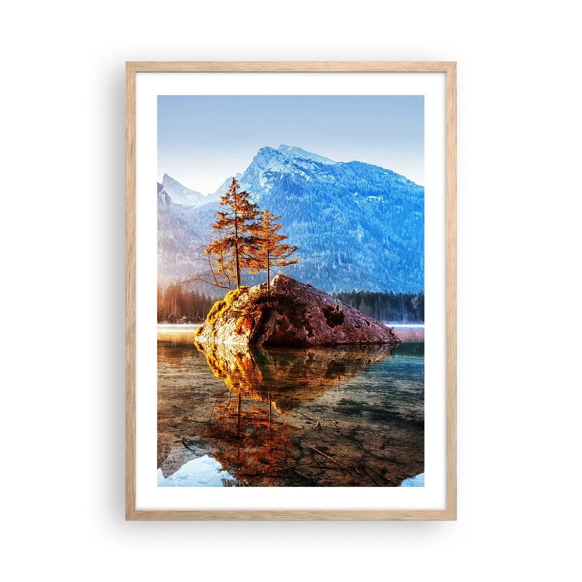 Affiche dans un chêne clair - Poster - La nature sous un nouveau jour - 50x70 cm