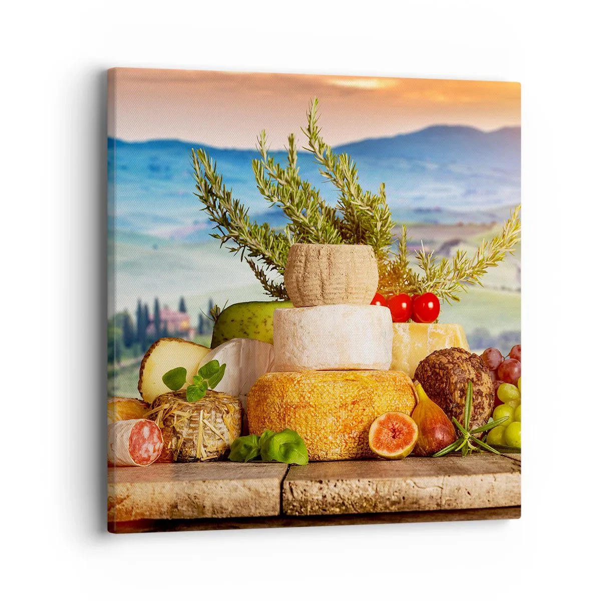 Impression sur toile - Image sur toile - La joie de vivre à l'italienne - 40x40 cm