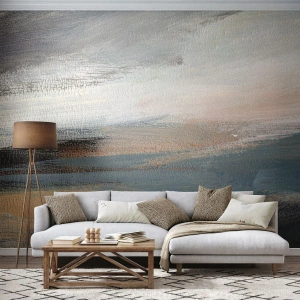 Papier Peint Photo Premium Canvas - Abstraction : paysage nordique - Morceau, Abstraction, Minimalisme - 250x175 cm