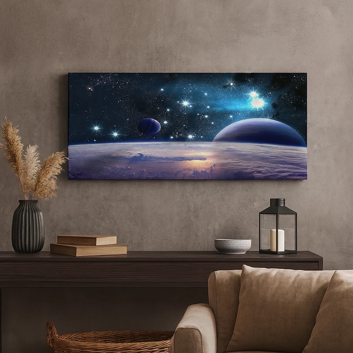 Impression sur toile - Image sur toile - Toujours seul? - 30x30 cm