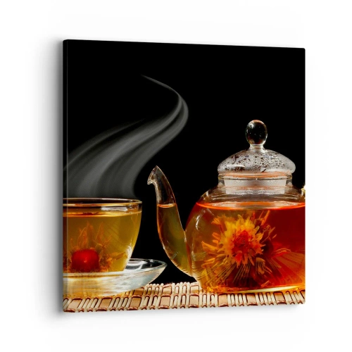 Impression sur toile - Image sur toile - La magie et l'art de l'infusion du thé - 40x40 cm