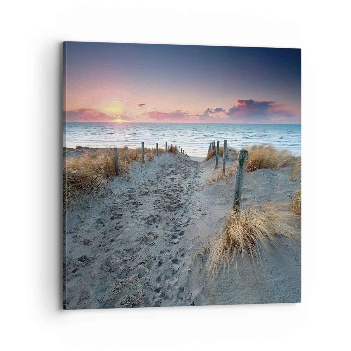 Impression sur toile - Image sur toile - Tu as versé l'éclat de l'arc-en-ciel sur les flots - 70x70 cm