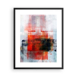 Affiche dans un cadre noir - Poster - Composition embrasée - 40x50 cm